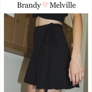 Brandy Melville black wrap skirt